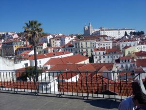 widok na Lizbone z Santo Estevao