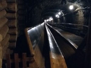 ... ślizgawka w kopalni soli Bochnia..