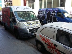 Dzieło barcelońskich "artystów"
